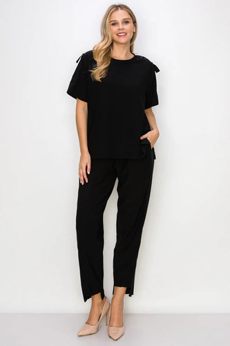 Kate Knit Top- Black