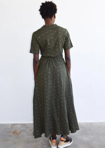 Kelli Short Sleeve Maxi- Olive