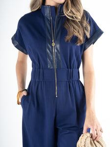 Poppy Jumpsuit - Navy