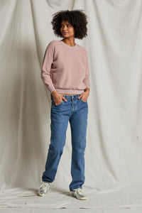 Ziggy Inside Out Fleece Crewneck - Mauve