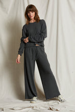 Clover Brushed Thermal Wide Leg Pant - Vintage Black