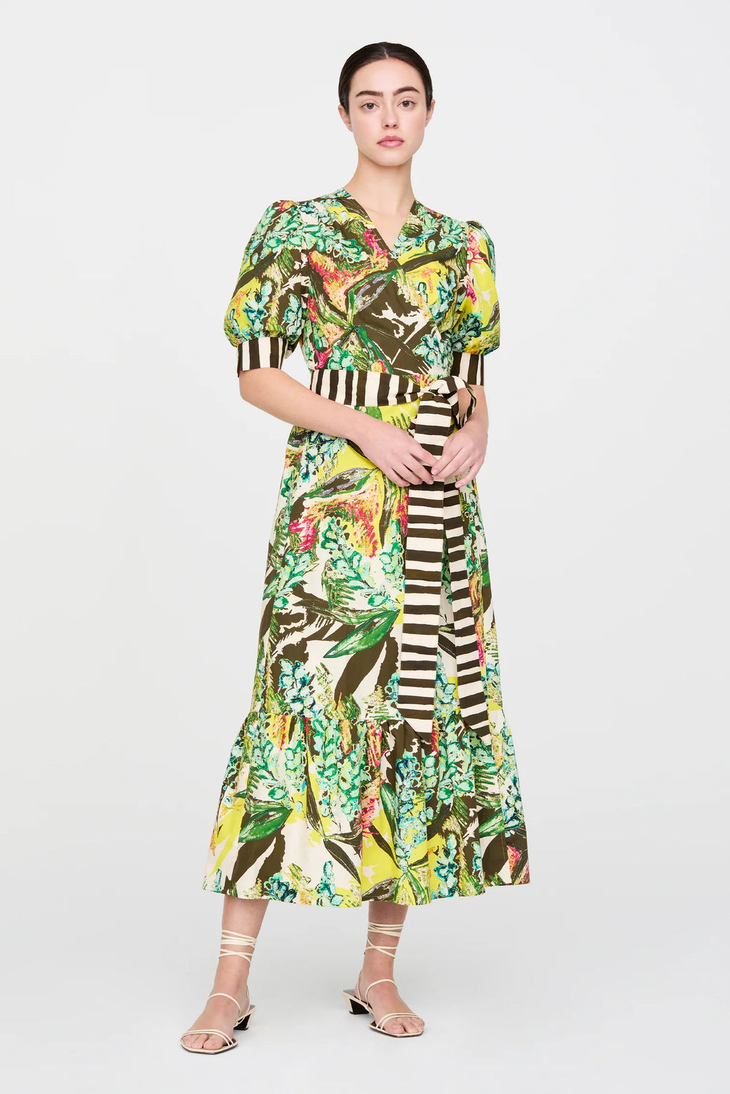 Rita Wrap Dress- Eden