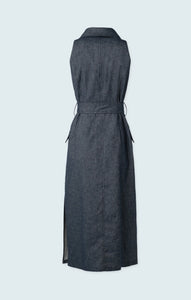 Denim Sleeveless Dress- Denim