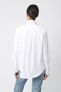 Box Pleat Ginna Top - White