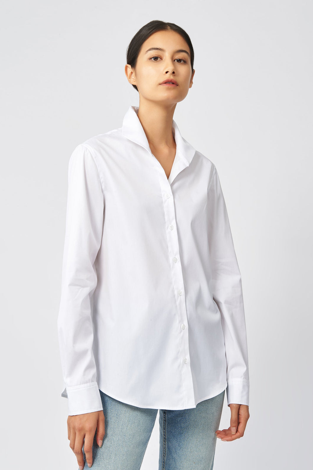 Box Pleat Ginna Top - White