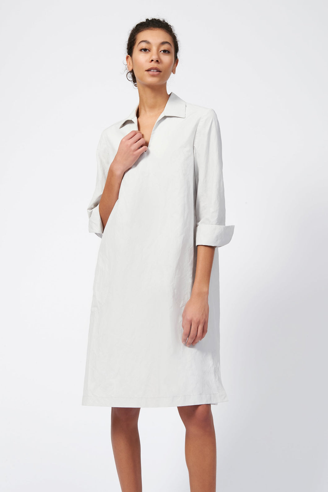 Cecil V Neck Dress - Stone