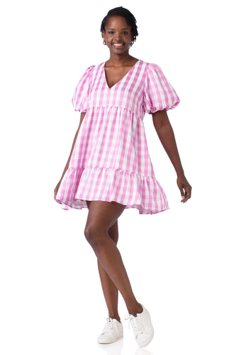 Izzy Dress - Pink Gingham